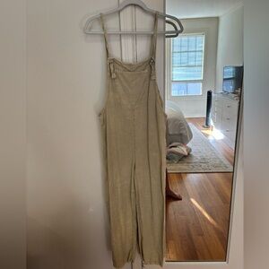 Faded green Zara cloth overalls